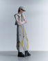 UNALOME LONG SKIRT -GRAY×GREEN-